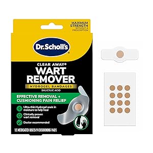 Vendas de hidrogel para eliminar verrugas Clear Away de Dr. Scholl's para dedos de manos y pies - Cl