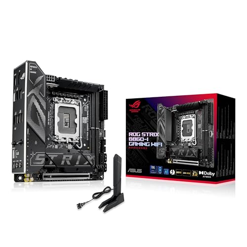 ASUS ROG Strix B860-I Gaming WiFi, placa base Mini-iTX, preparada para PC con publicidad