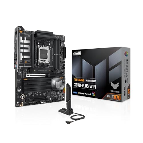 ASUS TUF GAMING X870-PLUS WIFI ATX Motherboard, 16+2+1(80A) Power Stage, DDR5, P