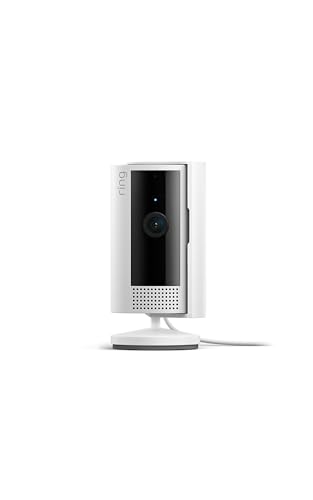 Ring Indoor Cam, Seguridad para el hogar o la empresa en vídeo HD de 1080p, Blanco