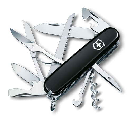 Victorinox Huntsman Navaja Suiza, 15 Funciones, Navaja de Bolsillo Fabricada en Suiza con