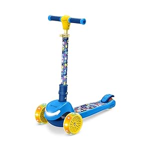 Jetson Sonic Patinete con luz de tres ruedas, vástago y ruedas iluminados, altura A