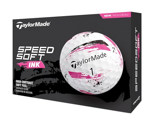 TaylorMade TM24 SpeedSoft Ink PNK GLB dz, blanco/rosa