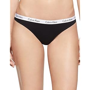 Calvin Klein Carrusel Tanga Paquete de 3, S, Negro/Blanco/Gris