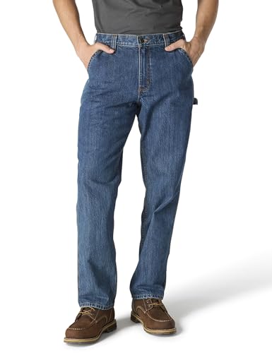 Carhartt Peto de Mezclilla Suelto y Recto para Hombre, Canal, W31 x L28
