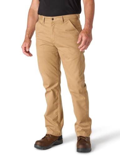 Carhartt B324 Pantalón de ajuste relajado de sarga lavada para hombre - 31W x 30L - Caqui oscuro