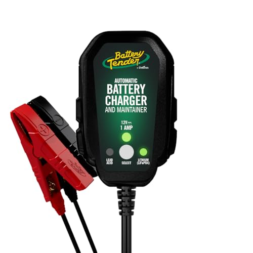 Battery Tender Junior Cargador y mantenedor de batería de 12 V, 800 mA para plomo ácido y