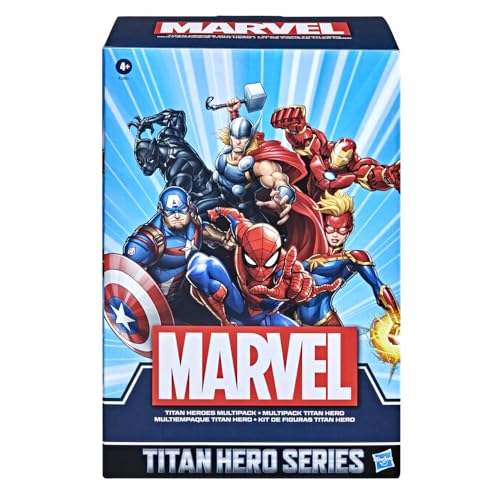 Hasbro- Marvel Titan Hero Series Multipack (6 figuras de acción, 30 cm, 4 años de edad)