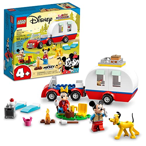 Lego Disney Mickey Mouse y Minnie Mouse's Camping Trip 10777 Juguete de construcción con