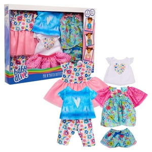 Conjunto de ropa Baby Alive Mix N' Match, se adapta a la mayoría de muñecas de 12 a 14 pulgadas, muñeca no incluida