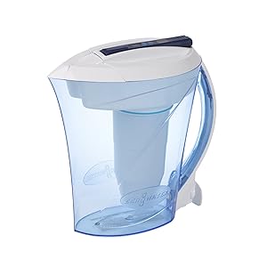 ZeroWater ZD-010rp, jarra con filtro de agua de 5 etapas y 10 tazas, certificación NSF para reducir