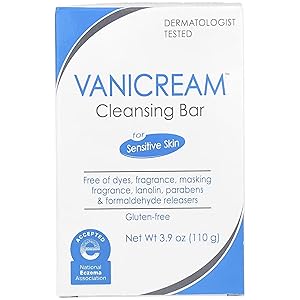 Barra limpiadora Vanicream 3,9 oz (110 g) Paquete de 4 por Vanicream
