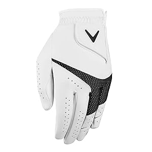 Callaway Golf MLH Weather Spann Guante (paquete de 2) Blanco Mediano
