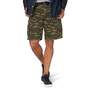 Lee Dungarees New Belted Wyoming Cargo Shorts para Hombre, Combat Camo, 36 US