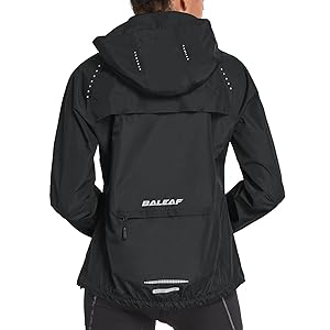 baleaf Chaquetas de lluvia para mujer impermeables para correr cortavientos ligero ciclismo al aire libre