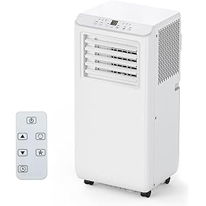 Aire acondicionado portátil de 8000 BTU, refrigeración, deshumidificación, modo en 1 con ventilador 3, ingenio