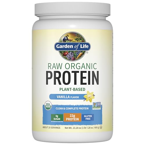 Proteína en polvo Garden Of Life, Proteína en polvo vegana, Bcaa, Probióticos y digestivo