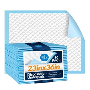 MED PRIDE Almohadillas Chux desechables de 23 x 36 pulgadas, almohadillas de cama súper absorbentes para Inconti
