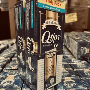 Hisopos de algodón Q-tips, paquete familiar, paquete de 2, 500 hisopos cada uno