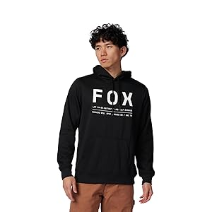 Fox Racing - Sudadera con capucha para hombre, forro polar, color negro, talla grande