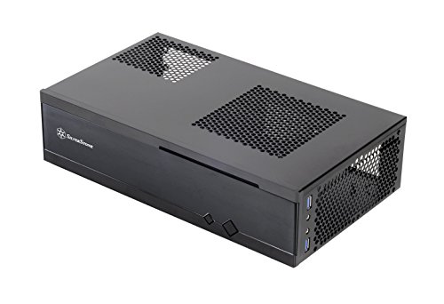 Silverstone SST-ML05B - ​​Caja para ordenador Milo Slim HTPC Silent Mini-ITX, color negro