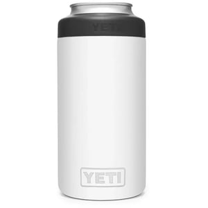 YETI Rambler 16oz. Aislador de latas altas Colster para Tallboys y 16 oz. Latas, Blanco