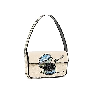 STAUD Tommy Bag, Bolso Mujer, Negro/Blanco, Talla única