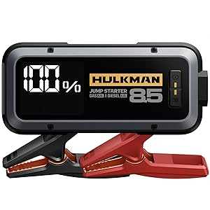 Hulkman Alpha85, gris espacial, arrancador inteligente de 2000 A, 74 Wh, batería portátil para coche de 12 V