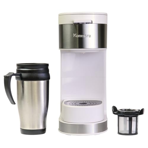 Cafetera Kenmore de una sola porción, compatible con cápsulas Keurig K-Cup y molido C