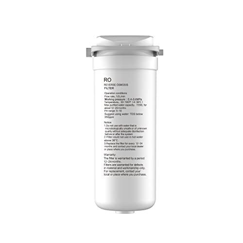 Filtro Comfee' CFU10R1AWW-FR, filtro RO de repuesto para CFU10R1AWW 400GPD Revers