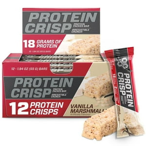 BSN - Barra crujiente de proteína Syntha-6 - Malvavisco Svanilla - 12 unidades (1,97 oz. c/u)