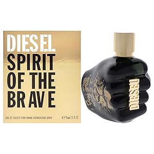 Diesel Spirit of the Brave Eau de Toilette Spray Colonia para hombres, 2.5 fl. Onz.