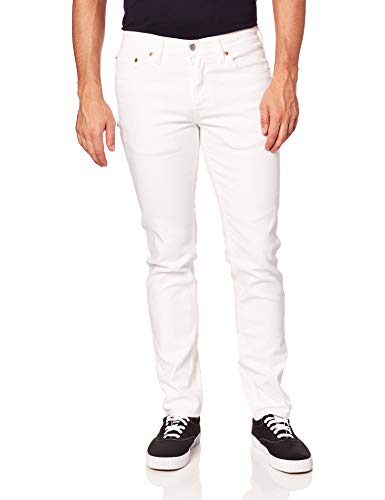 Levi's 511 Slim Fit Jeans para hombre (regular y grande y alto), Castilleja White-Advan