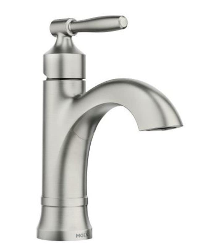 Moen 84970 Halle Grifo monomando para baño de arco alto - Ni cepillado resistente a manchas