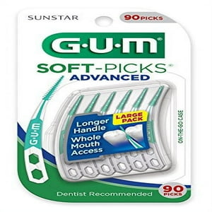 GUM Soft-Picks Advanced - Púas interdentales fáciles de usar para eliminar placa y encías