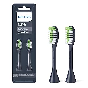 Philips Sonicare, 2 cabezales de cepillo, azul marino medianoche (BH1022/04)