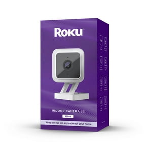 Roku CS1000R Smart Home Indoor Camera SE - Cámara de seguridad con cable con movimiento y S