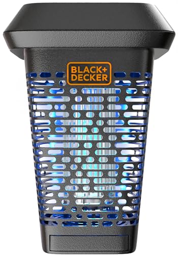 BLACK+DECKER Bug Zapper- Repelente de mosquitos para exteriores y trampas para moscas para interiores- Mos