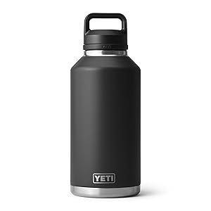 Botella YETI Rambler de 64 oz, aislada al vacío, a prueba de fugas, acero inoxidable con Chu