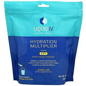 Multiplicador de hidratación líquida I.V.(R) - Lima limón | Mezcla de bebida en polvo con electrolitos