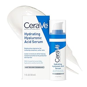 Cerave Suero de ácido hialurónico para rostro con vitamina B5 y ceramidas, hidratante F