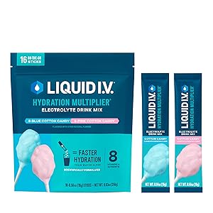 Multiplicador de hidratación líquida I.V.(R) - Algodón de azúcar | Bebida en polvo con electrolitos Mi