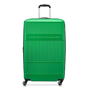 United Colors of Benetton Ribbed Hardside Expandable Luggage with Spinner Wheels