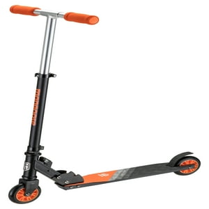 Patinete plegable Moongoose Vortex F1 de 100 mm, negro/org