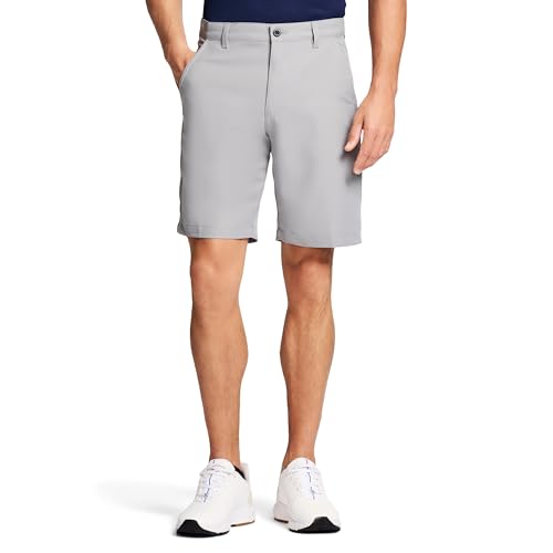 IZOD Pantalón corto de golf de ajuste clásico Micro Poly de 9,5 pulgadas para hombre, 42, níquel