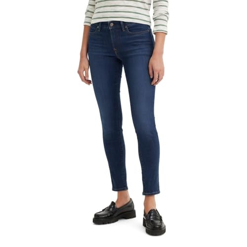 Levi's Jeans ajustados 711 para mujer (también disponibles en tallas grandes), cobalto al agua, 26 Re