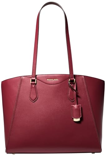 Michael Kors Bolso tote Taryn grande multifuncional con cremallera superior para mujer, tono dorado Ha