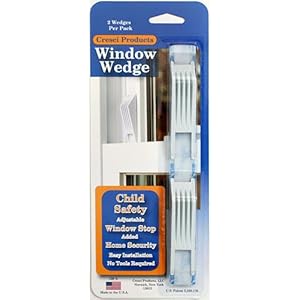 4 cuñas para ventana en total – Tope de ventana ajustable – Paquete de 2 – 4 en total