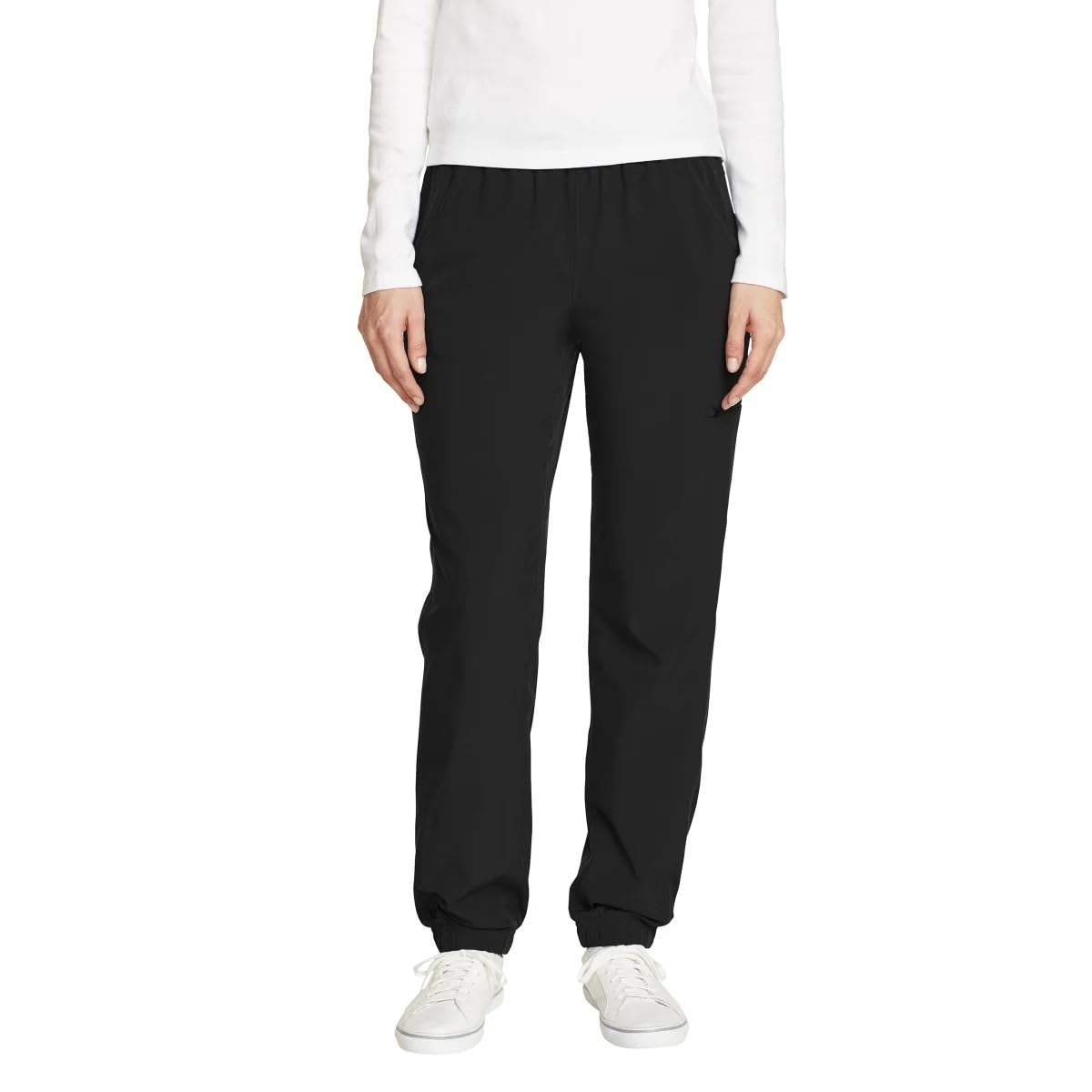 Eddie Bauer Pantalones con forro polar para mujer, StormRepel(R) y UPF 50+, bolsillo funcional
