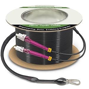 160 pies (50 metros) de cables blindados OM4 LC a LC de conexión de fibra, 10gb/40gb/100gb Mu